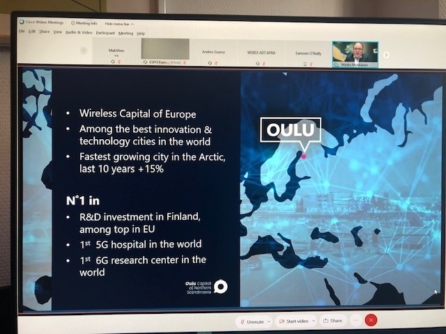 Oulun sataman digikehitys etäpalaveriesitys